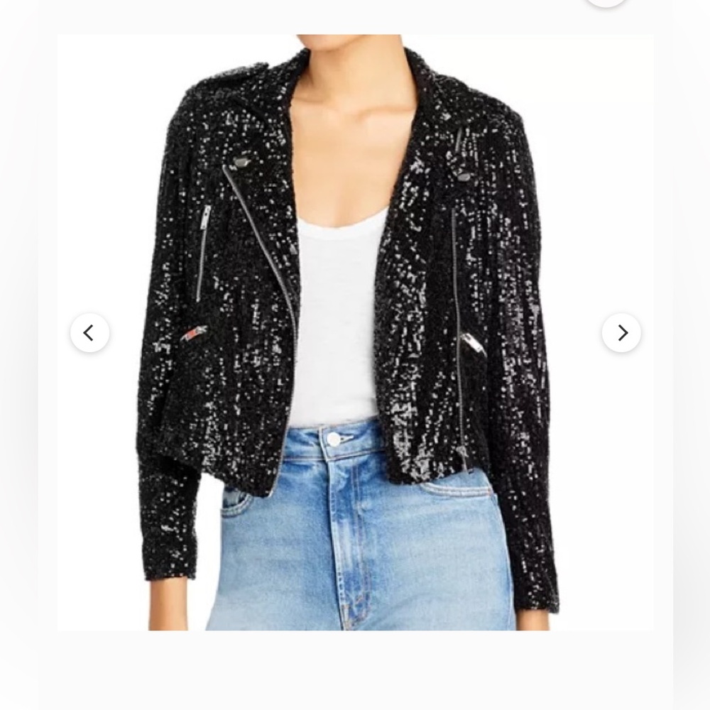 Generation Love Robin Sequin Moto Jacket